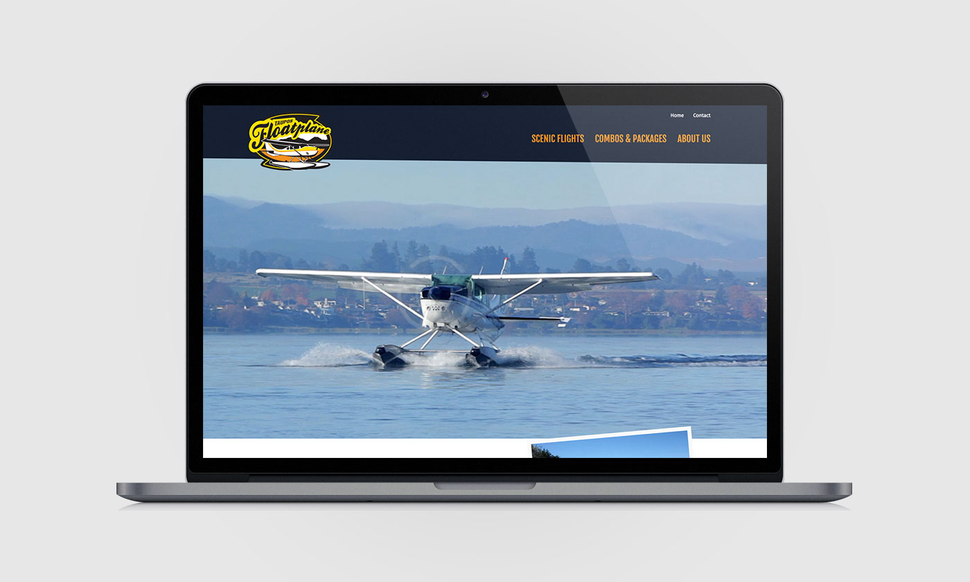 Taupo's Floatplane, Web Design, Development, Digital Marketing, ninetyblack