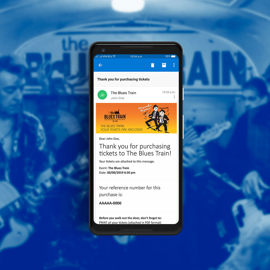 The Blues Train App, Website Applications, ninetyblack